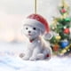 thumbnail image 4 of Diamond Crystal Critter Acrylic Keychain Pendant Car Interior Decorations Christmas Ornament Hanging Sign for Holiday Party Gift, 4 of 5