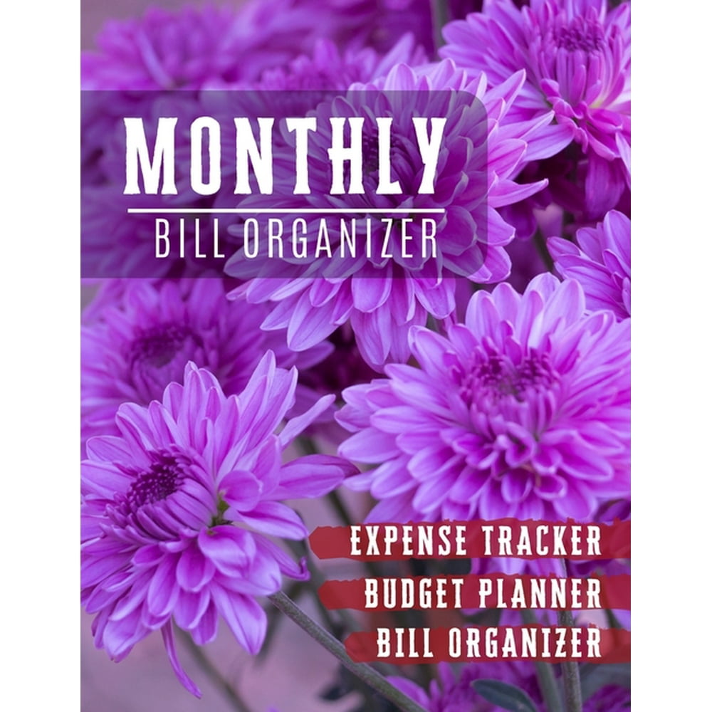 Financial Planner Budget Book Monthly Bill Organizer bill paying