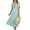 Mint Green, variant on NTACZA Dress V-Neck Flowy Corset Maxi Front Tie Short Sleeve Casual Dresses A-Line Vacation Beige L