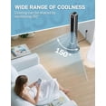 thumbnail image 5 of Ktaxon 42" Bladeless Tower Fan, Portable Floor Fan with Remote Control, LED Display, Adjustable 150° Oscillating, 3 Speeds, 4 Modes & 9H Timer, Ultra-Quiet Cooling Fan for Home Office Bedroom, 5 of 9