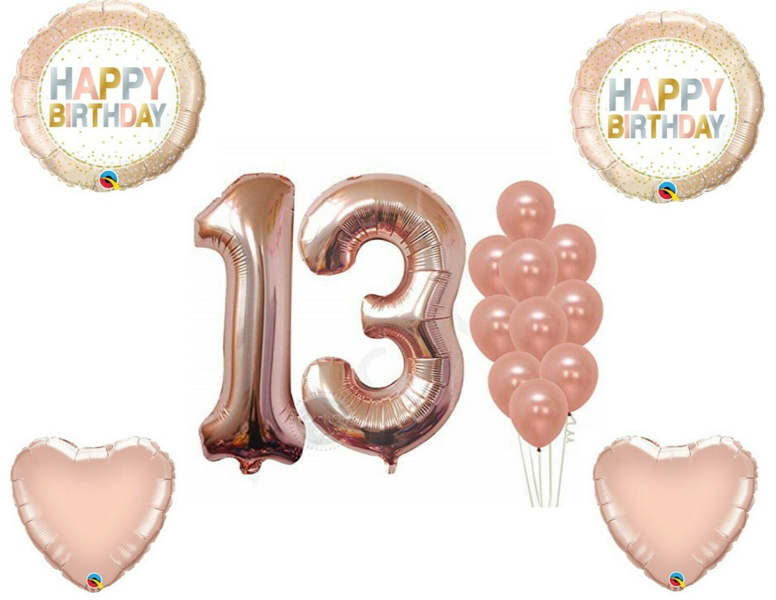 ROSE GOLD NUMERICAL CANDLE-13 BIRTHDAY PARTY SUPPLIES 