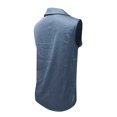 thumbnail image 5 of VJGBEGW Women Sleeveless Collared Satin Blouse Draped Cowl V Neck Silky Glossy Tank Tops Elegant Satin Vest Shirt For Summer Grey 2XL, 5 of 5