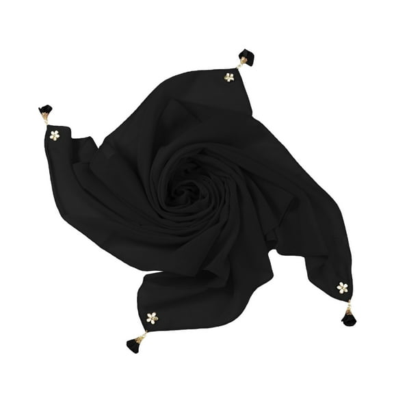 Dyfzdhu Headwear For Women Fashion Solid Chiffon Square Head Lightweight Neck Scarves Hair Bandana Neckerchief