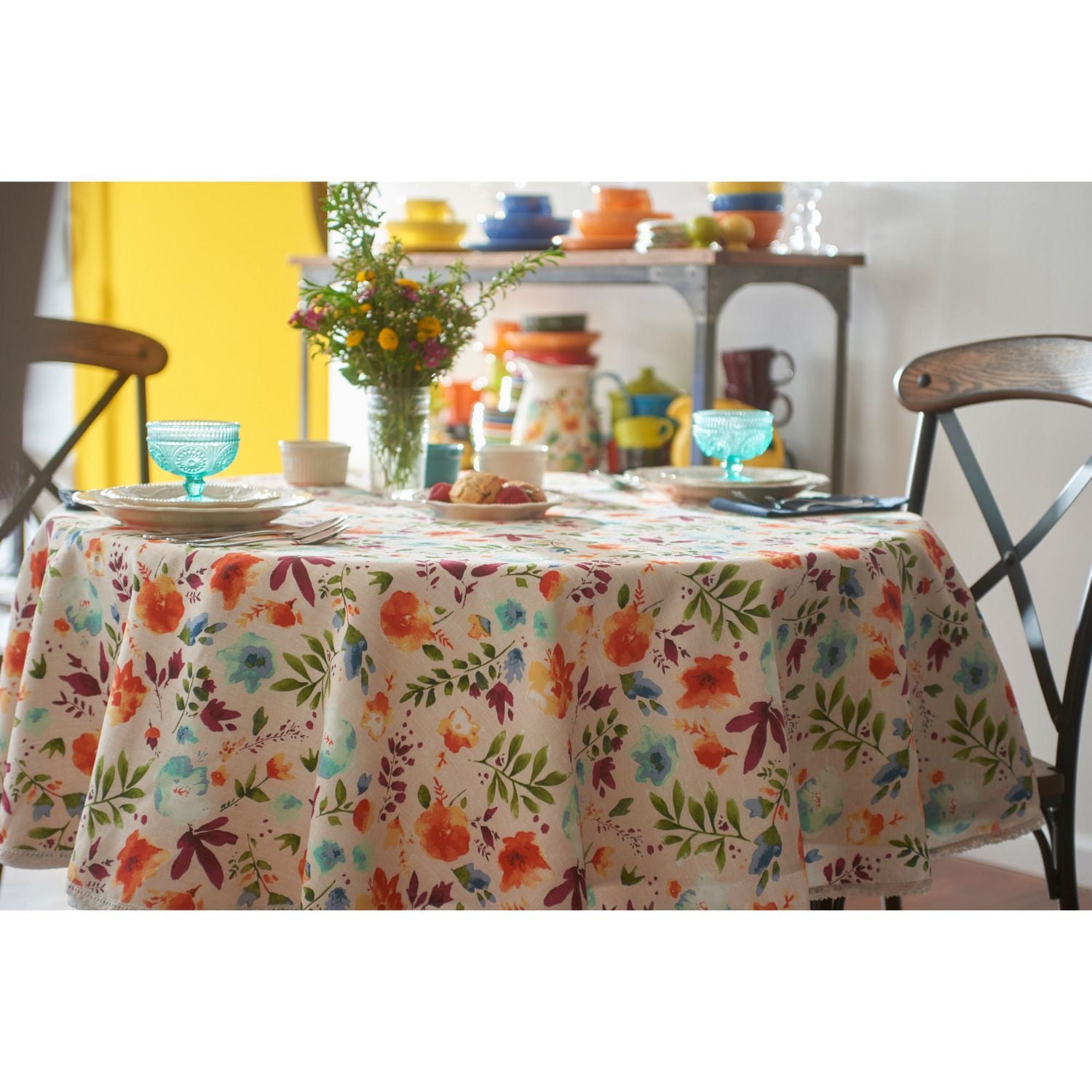 The Pioneer Woman Willow Nappe de table 177.8cm rond
