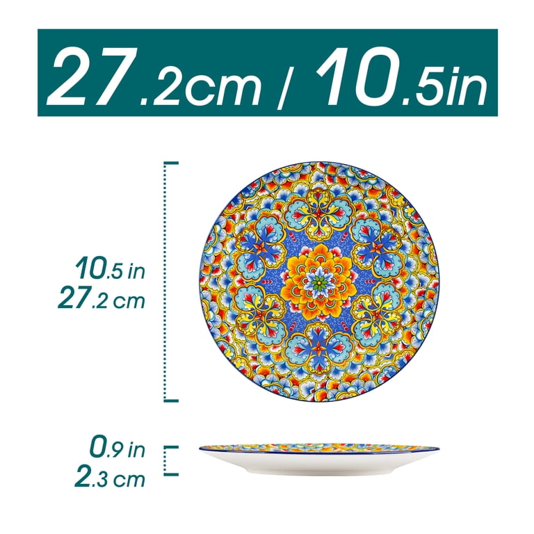 Vancasso Lumi 10.5" Bohemian Dinner Plates Set of 6 photo 6