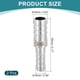 thumbnail image 2 of Uxcell 2 Pcs 5/8" a 3/8" Adaptador de manguera de acero inoxidable 304 Plata, 2 of 6