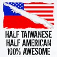 thumbnail image 2 of CafePress - Half Taiwanese Half American Awesome Body Suit - Baby Light Bodysuit, Size Newborn - 24 Months, 2 of 4