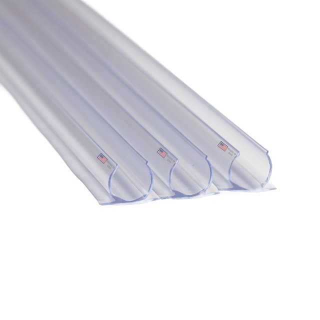 Novelty Lights 10 Pack 3/8in Rope Light Track, 3 Feet Clear PVC Mounting Channels for Indoor or Outdoor Rope Lights, UV Treated, 360 Degree Lighting
