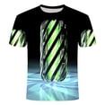 thumbnail image 1 of T-Shirt 3D Printed Simple Casual Men's T-Shirt 3D Digital Printing T-Shirt Swirl Pattern Men and Women Couple Tops, 1 of 2