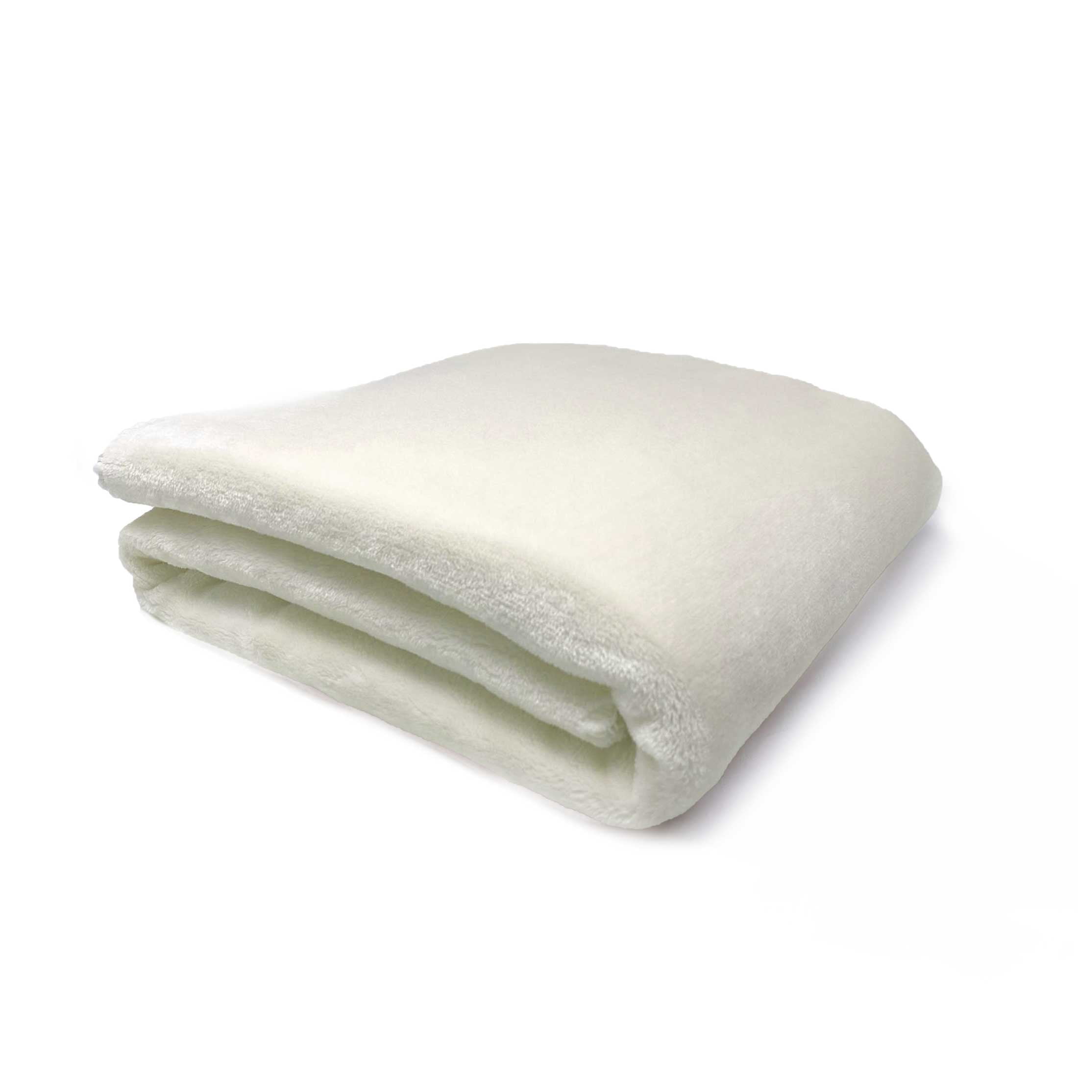 American Blanket Company Luster Loft Whip Stitch Infant Blanket Softest Cream 30in x 40in Unisex