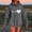 Dark Gray, variant on Pullover Hoodie for Womens Plus Size Fashion Casual Ladies Printed Long Sleeve Tops Blouse Hooded Sweatshirts