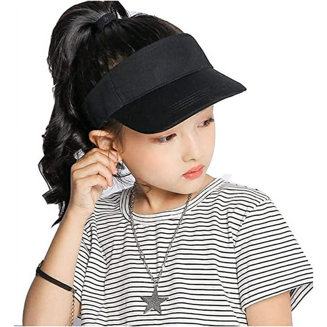 Gorro deportivo ajustable con visera para niños, gorro deportivo atlético de 6 a 12 años, color negro Rojo Verde