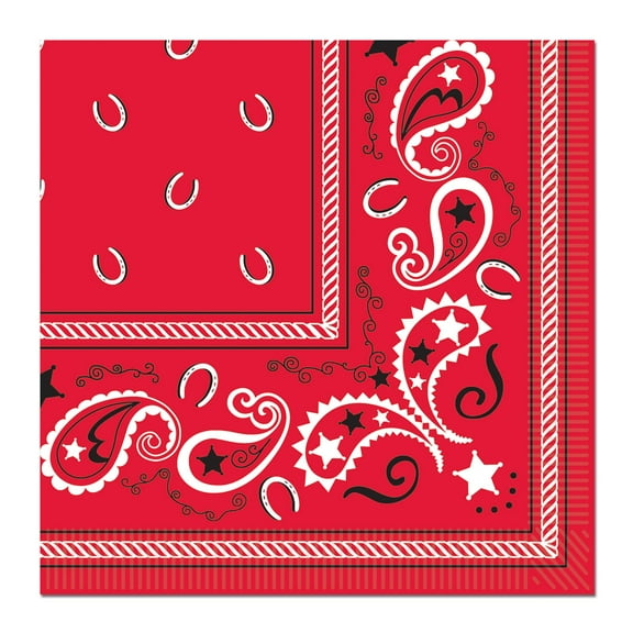 192 Pack Beistle Bandana Party Luncheon Napkins