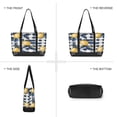 thumbnail image 6 of FORMRS Canvas Laptop Tote Bag for Women with 15.6" Computer Compartments Shoulder Handbag, Beige Plaid Lemon, 6 of 7