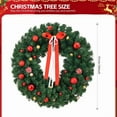 thumbnail image 4 of imerelez 36in Pre-lit Battery Christmas Wreath with 80 Warm Lights, Artificial Wreath with 270 PVC Tips and 18 DIY Ornaments, Door Wall Xmas Decor, 4 of 8