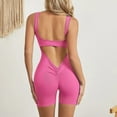 thumbnail image 1 of Body de una pieza para mujer, traje de Yoga, deportes de verano, espalda en V, monos de entrenamiento para gimnasio y Fitness, pantalones cortos sin mangas, ropa deportiva, 1 of 5