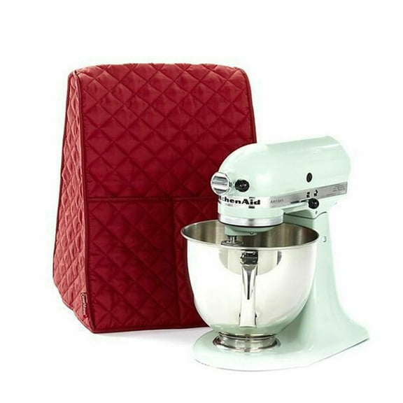 Stand Mixer Cover, Dustproof Cover with Pockets and Organizer Bag for Kitchen Mixer Accessories, Compatible with Gadget, Kitchen Tool, Red