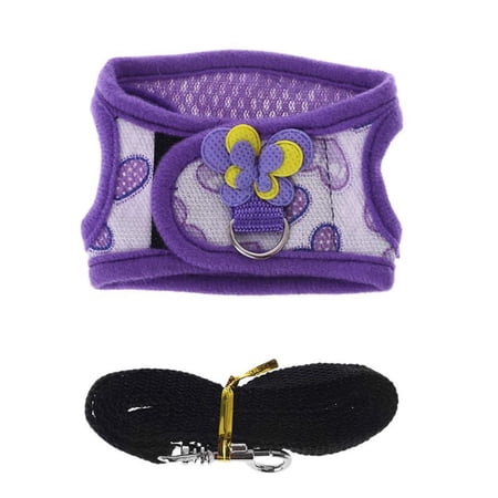 Rabbit Two-legged Pet for Chinchilla Dutch Traction Corset Clothes Small Animal Accessorie Guinea Pig Vest Leash Set Chest Strap Small Pet Products Harness  Leash S A