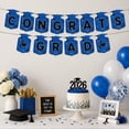 thumbnail image 4 of Pancarta de graduación Clase de 2026 ¡Felicidades Graduado! Decoraciones Guirnalda de papel colgante para fiestas Decoración para ceremonias de graduación en interiores y exteriores, 4 of 7