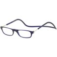 thumbnail image 1 of Clic Reader Eyeglasses Original Frosted Reflex Dk Blue Magnetic Readers Sz+2.00, 1 of 4
