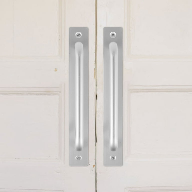 Willstar Door Handle, Heavy Duty Aluminium Alloy Safety Grab Bar Handles,  Sliding Pull Gate Barn Shed Garage Cabinet Handles with Back Plate for