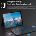 thumbnail image 2 of XZAMB Touchpad Keyboard Case Compatible with Lenovo Tab P11 Plus 2021(TB-J607) & P11 2020 (TB-J606F/ TB-J606X) 11" with Pencil Holder, 7 Colors Backlight Magnetic Detachable Keyboard Auto Sleep, 2 of 8