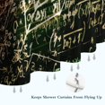 thumbnail image 6 of Math Equations Glowing Formulas Black Pattern Shower Curtain 36"x72" ,Bathroom Decorative Shower Curtains Set with 12 Hooks,Modern Waterproof Washable Shower Curtain, 6 of 6