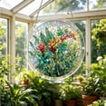thumbnail image 3 of Acrylic Puzzles Suncatcher Window Hanging, 7.4 Inch Sun Catcher Acrylic Puzzles Garden Decoration for Women Men Mom Birthday Gift Home Decor (Violet Garden Grace), 3 of 8