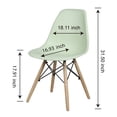 thumbnail image 2 of Leejay Green Dining Chairs with Wood Legs for Kitchen Living Room,Set of 8, 2 of 5