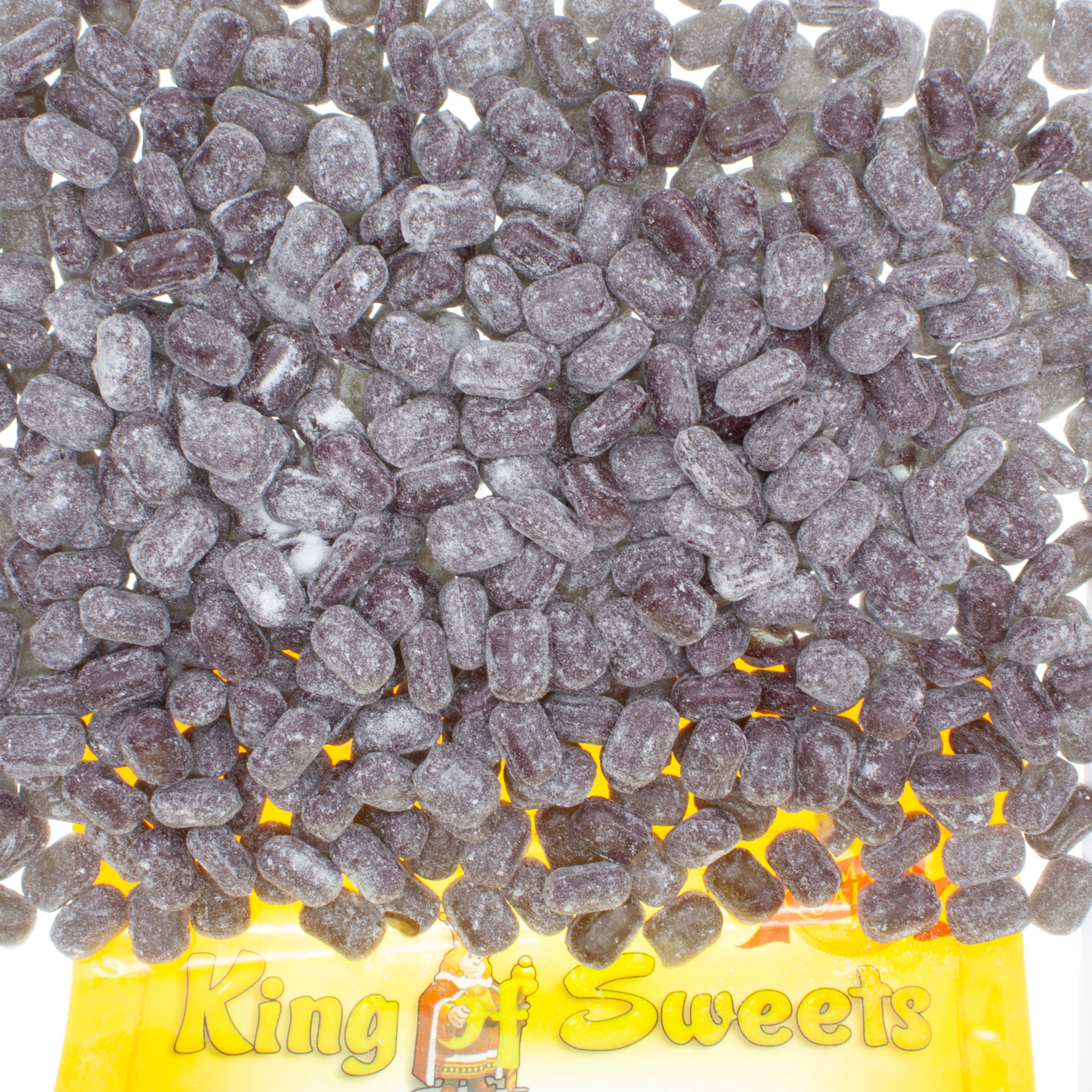 Claey's Licorice Sanded Drops 5 Pounds Nostalgic Hard Candy in a Resealable King of Sweets Bag