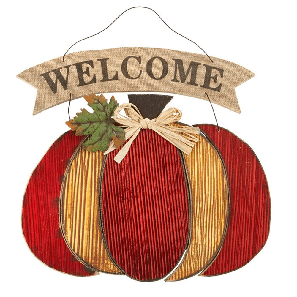 Northeast Harvest Farmhouse Pumpkin Indoor Outdoor Wood Wall