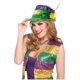 thumbnail image 1 of Maquillaje de carnaval para hombres y mujeres adultos, sombrero dorado, morado y verde brillante, disfraz de festival, juego de rol, ropa de cosplay para hombres, 1 of 2