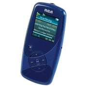 Angle View: RCA 2GB Opal MP3 Video Player, MP4002 Blue