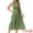 Green, variant on DARING DIVA Women's Halter Tiered Belt Waisted A-Line Flowy Cocktail Dresses XL Green