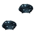 thumbnail image 1 of Transemion Operating Hats Nurse Durability Gourd-shaped Button Bright Colors Tie Back Multifunctional Work Uniform Working Caps HallowmasBlack-whit 2Set, 1 of 6