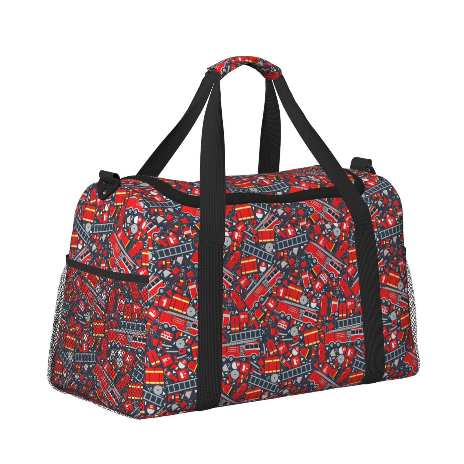 Fuzoiu Fire Sign Print Travel Duffle Bag,Carry On Tote Bags,Duffel Bag,Sport Gym Bag, Hospital Bag for Labor and Delivery, Overnight Bag,Luggage Bag