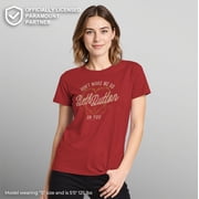 Women's Yellowstone Don't Make Me Go Beth Dutton Barbwire Heart Graphic T-Shirt
