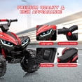 thumbnail image 4 of Kids ATV Drive Kids Ride On Car 12V 4 Wheel with Remote, Music, LED Red, 4 of 5