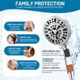 thumbnail image 3 of Pommeau de Douche à Haute Pression avec 10 Modes de Conception Filtrée pour Eau Dure, Élimination de Chlore Nocive Inclut Tuyau, Support et Filtre, 3 of 4