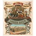 thumbnail image 2 of Moritz Ulffers 12x14 Black Ornate Wood Framed Double Matted Museum Art Print Titled: Jos. Schlitz Brewing Company, Milwaukee Lager Beer (1878), 2 of 5