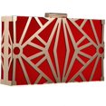 thumbnail image 1 of Bolso de mano TUNC de terciopelo rojo vintage para boda, 1 of 5