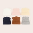 thumbnail image 4 of CPNG Baby Toddler Winter Hats Girls Boys Beanie with Cotton Lining Knitted Knit Winter Hat with Cute Bear Ear Warm Fleece Cap for Cold Weather, 4 of 8