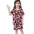 thumbnail image 4 of CAIXIA Girls Pajama Set Shorts 3-Piece Soft Button Down Silk Pajamas Tee,pants & Shorts Satin Pjs Sleepwear Lounge Sleep Set Nightwear for Bedtime,77-Hot Pink, 4 of 7