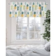 thumbnail image 3 of Summer Watercolor Pineapple Valances for Windows,Kitchen Valance Rod Pocket Short Curtain,Abstract Farm Fruit Valance Curtain Window Valances for Bedroom Living Room 54x18in, 3 of 9