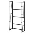 thumbnail image 6 of Pemberly Row Folding Four-Tier Bookshelf in Black Wood Finish, 6 of 11