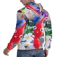 thumbnail image 4 of Lsque Pikmin Pattern Casual Men's Hoodie,Hooded Sweatshirt with Kangaroo Pocket,Pullover Hoodie-XX-Large, 4 of 8