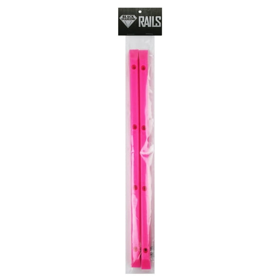 Pink Skateboard Rails Old School Plastic with Mounting Screws by Black Diamond