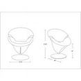 thumbnail image 3 of Manhattan Comfort Tulip Velvet Accent Chair Set in Multi-Color (Set of 5), 3 of 10