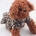 thumbnail image 1 of Hot Leopard Pet Dogs Tutu Dress Coat Puppy Cat Hoodie Cotton Warm Apparels Skirt, 1 of 4