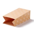 thumbnail image 2 of 100 pc Rectangle Kraft Paper Bags None Handles Gift Bags Polka Dot Pattern BurlyWood 9.1x5.8x17.9cm, 2 of 3